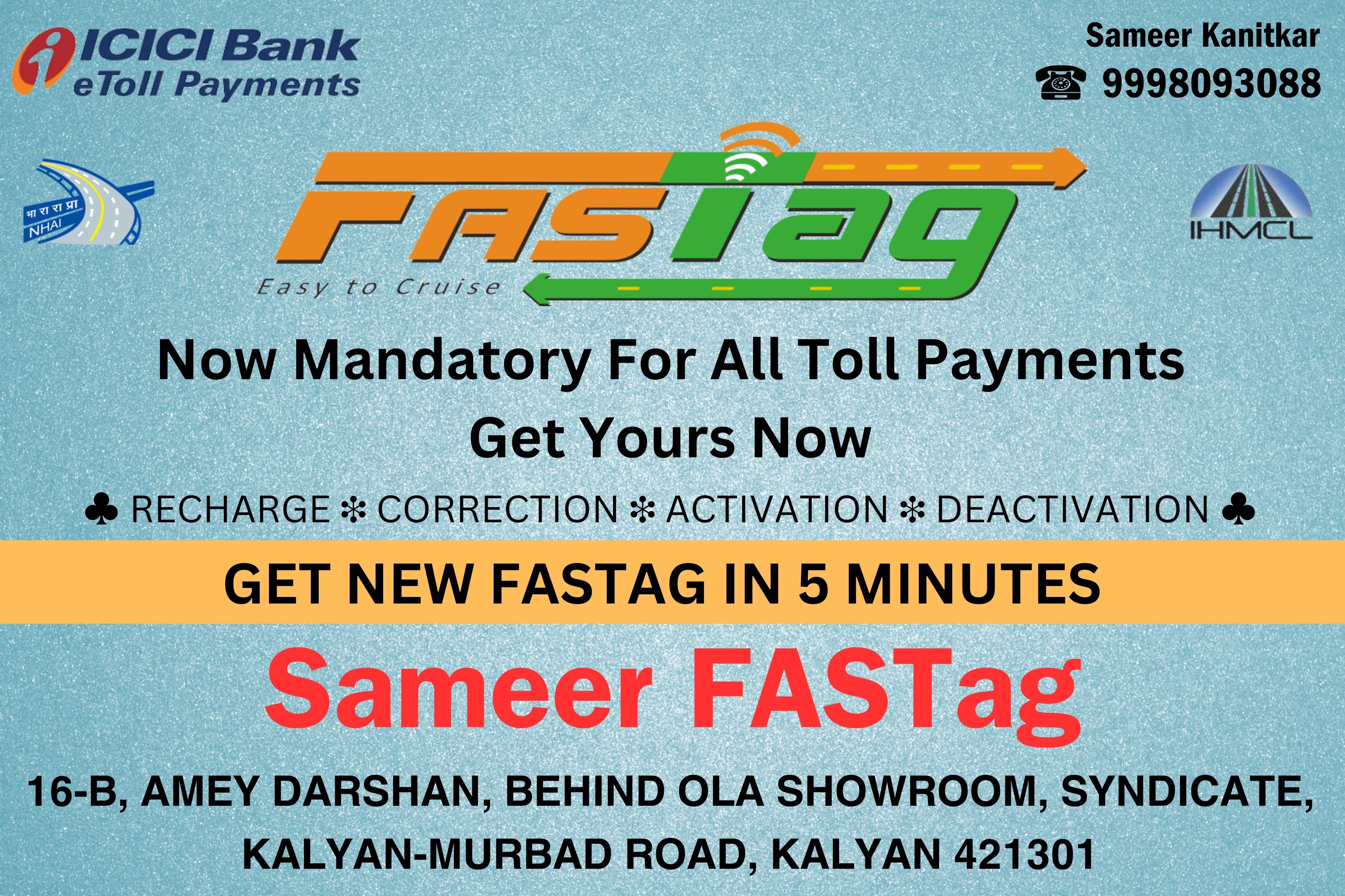 Welcome To Sameer Fastag
